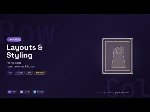 Build a Profile Card with Compose Desktop: Layouts & Styling | Kotlin Desktop Lesson 02