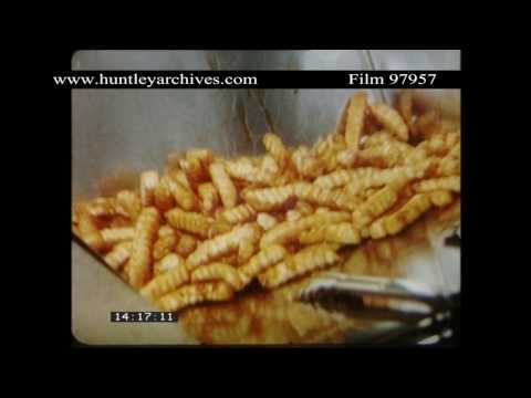 Chicken Delight fast food in the U.S. around 1969. Archive film 97957
