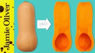 How To Prepare A Squash | Jamie’s 1 Minute Tips