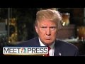Donald Trump Talks Cruz, Clinton, Birthright Citizenship | Meet The Press | NBC News