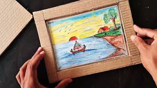 DIY Drawing Frame Making Step by Step | Homemade Art Frame/Handmade Drawing Frame DIY| Art Frame