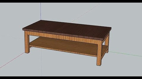 tutorial Sketchup Part2 membuat meja sederhana