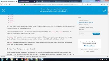 Manipulate Records with DML in Salesforce | Trailhead Walkthrough