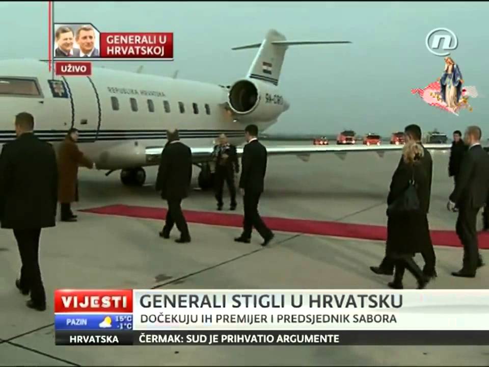 3  Ante Gotovina i Mladen Markač    Dolazak Hrvatskih Generala iz Haaga