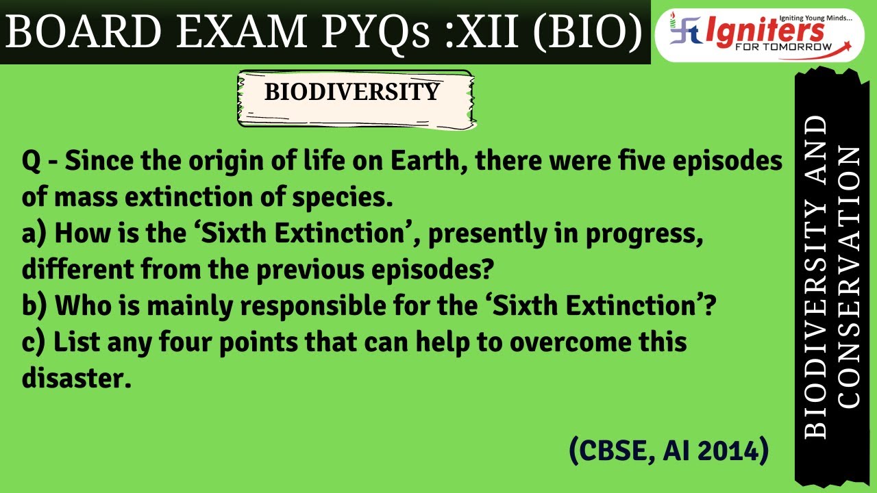 Since the origin of life on Earth, there were five episodes of mass ...