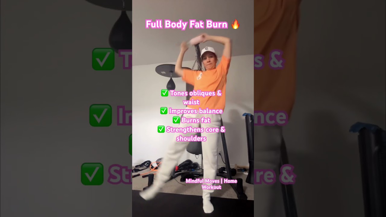 Standing Overhead Oblique Crunch (With Water Bottle) 