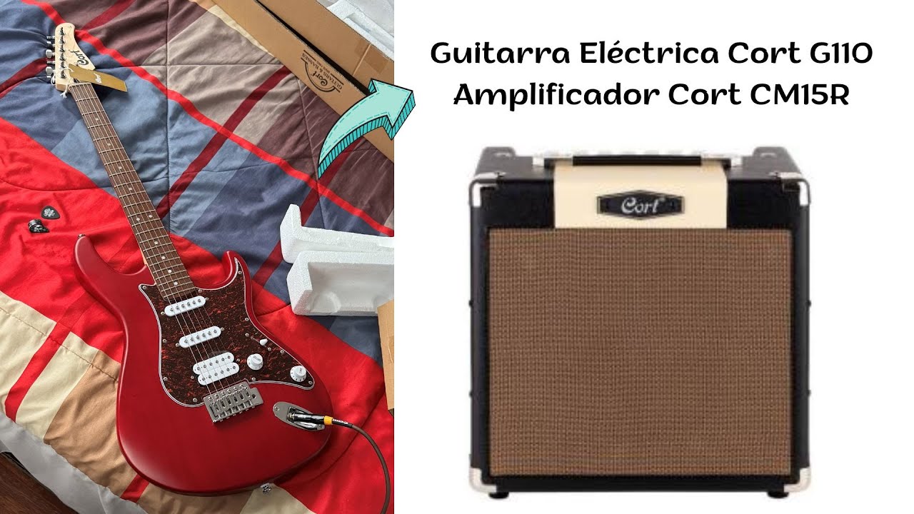 Guitarra Eléctrica Cort G110 y Amplificador Cort CM15R