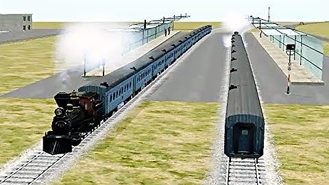 Train Sim - Mountain Pass Using Mogul Steam Locomotive - Simulasi Kereta Api
