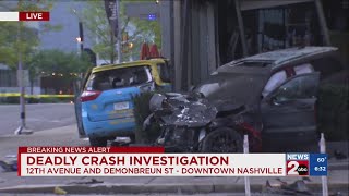 2 dead after vehicle crashes into building in The Gulch