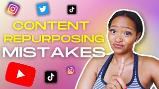 Content Repurposing Mistakes | What to avoid doing with your social media content in 2023