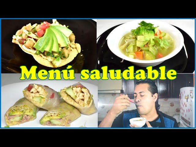 Menú saludable, 3 riquisimas y rápidas recetas, para comer saludable y economico | Chef Roger Oficial