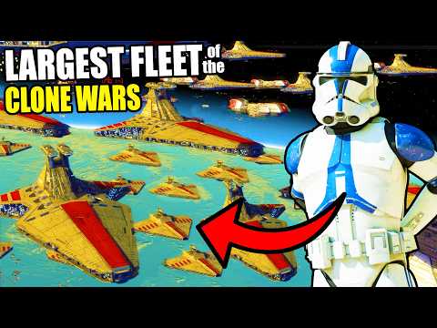 I built the Largest CLONE ARMY FLEET Ever in this CLONE WARS Army Building Simulator!