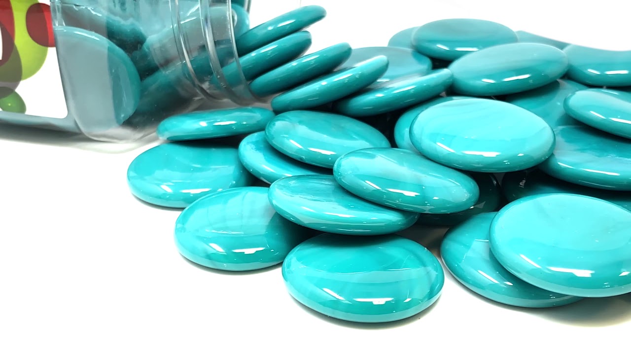 Gemnique Large Glass Gems - Teal Opaque (48 oz.)