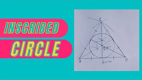 How to draw inscribed circle of an equilateral triangle