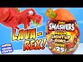 Smashers Series 4 Mega Light Up Dino Lava T-Rex Review! Zuru