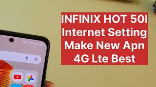 Infinix Hot 50I 2 Sim Data Setting Internet Slow Chal Raha Hy