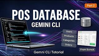 Generate POS Database Structure with Gemini CLI | POS App Part 2