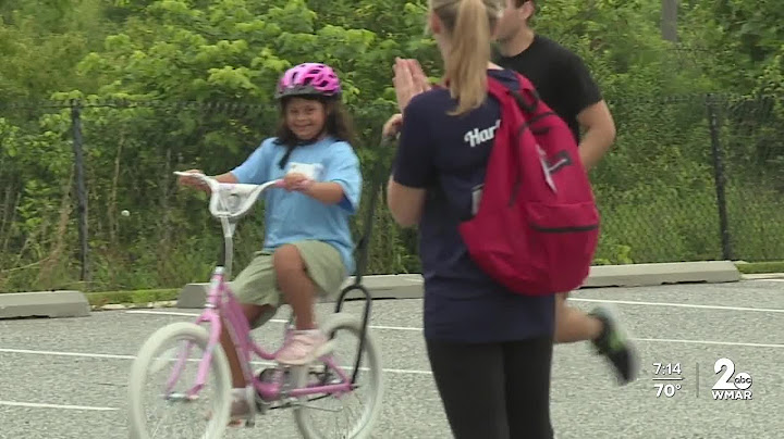 Children with differing abilities learn to ride bikes
