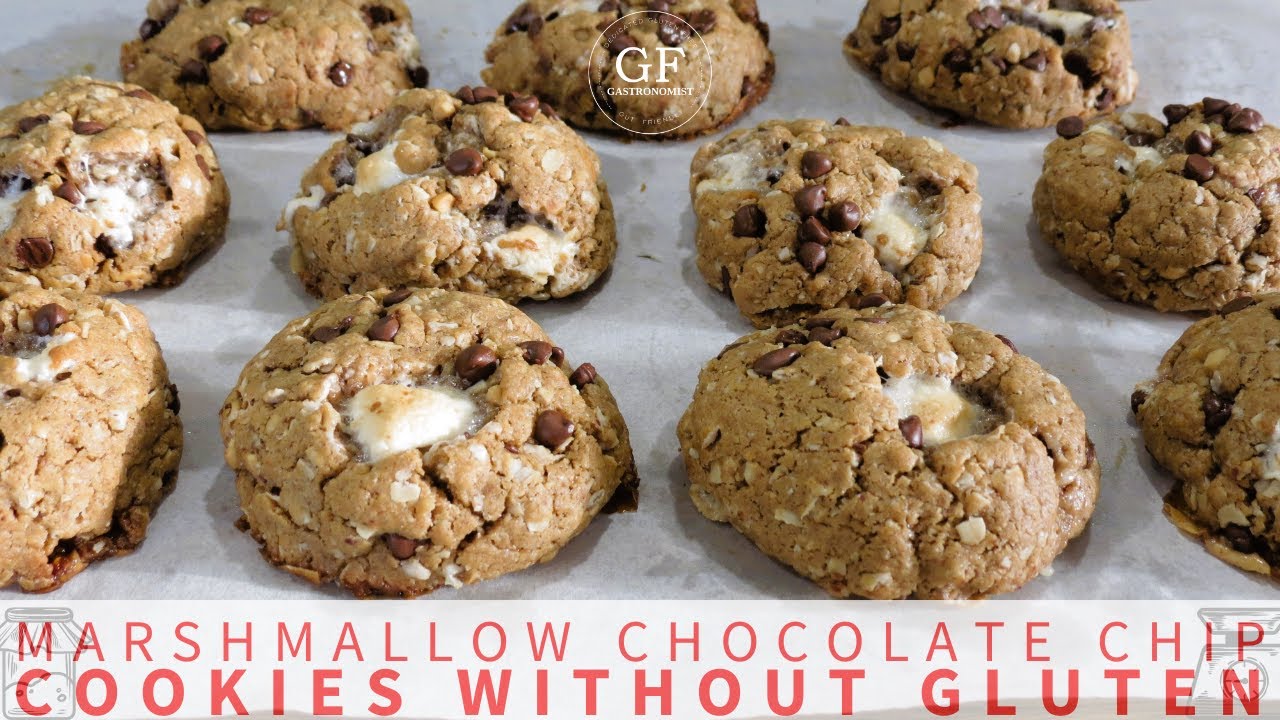 Безглютеновое шоколадное печенье с зефиром