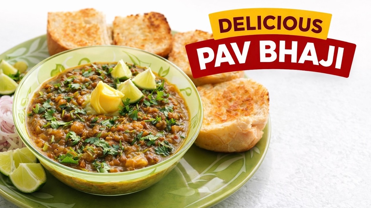 Easy Mumbai Style Pav Bhaji | Street Style Butter Wali Recipe - SKR