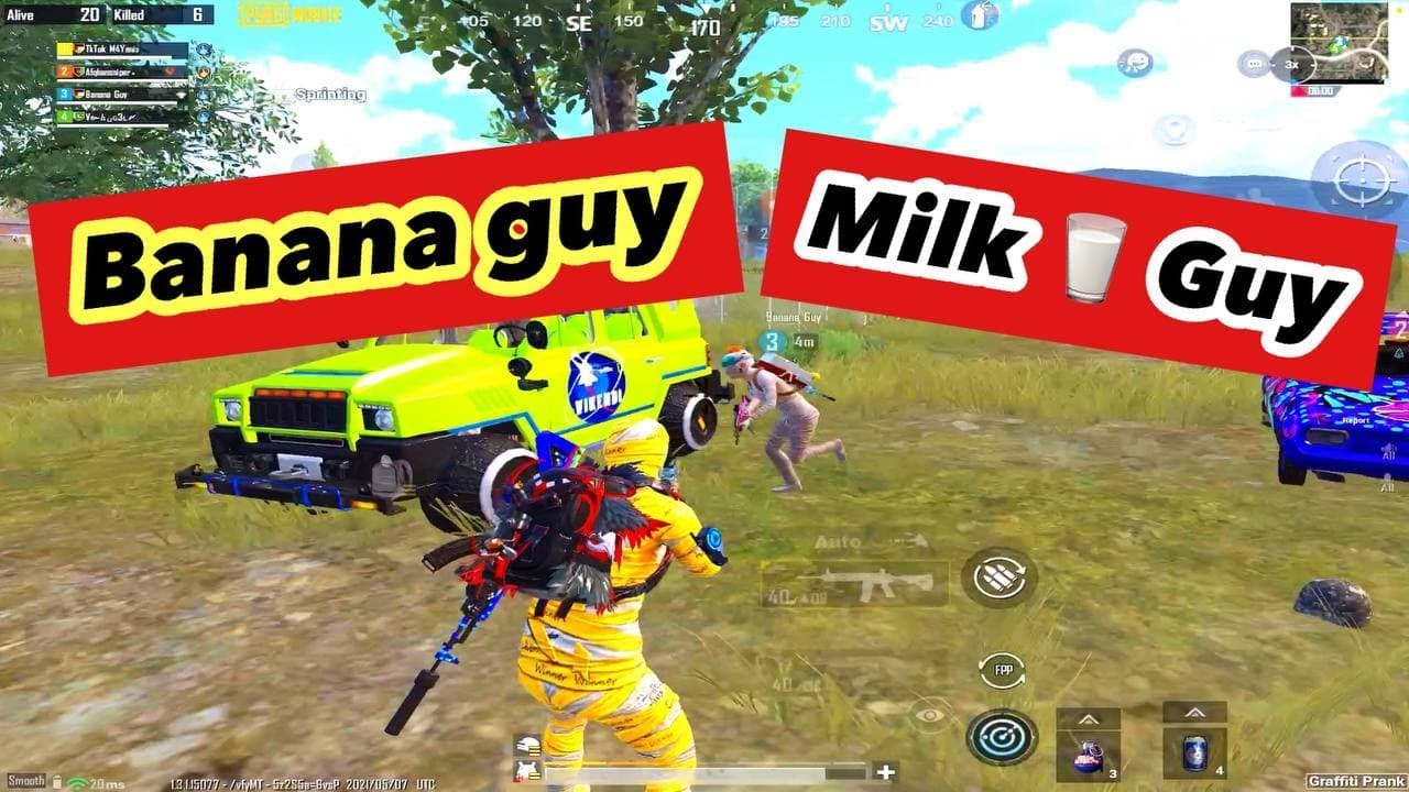 Banana Guy and Milk Guy PUBGMOBILE TIKTOK YouTube