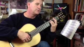 Learning la Catedral andante religioso classical guitar