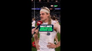 "Always an issue at the Dogs." - Bailey Smith provides great insight into his running game #AFL