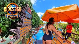 🚀 VR 360° Waterslide Down a Steep Hill! | Thermas dos Laranjais – VR Experience