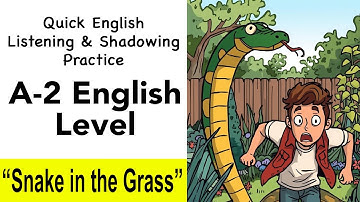 English (Easy) Listening Shadowing Practice - “Snake In The Grass” - English Shadowing Practice