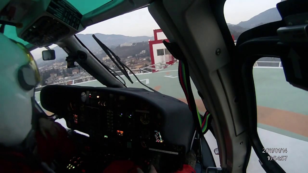 I-PATE decolla dall'elisuperficie Santa Chiara per fare rientro alla base del Nucleo Elicotteri