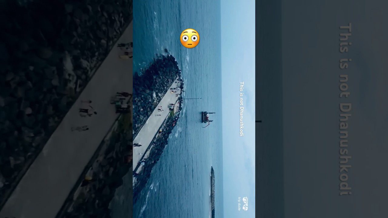 This is not Dhanushkodi! 😳 Pondicherry Marina Beach 🏝️ 😍 