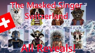 The Masked Singer Switzerland All Reveals