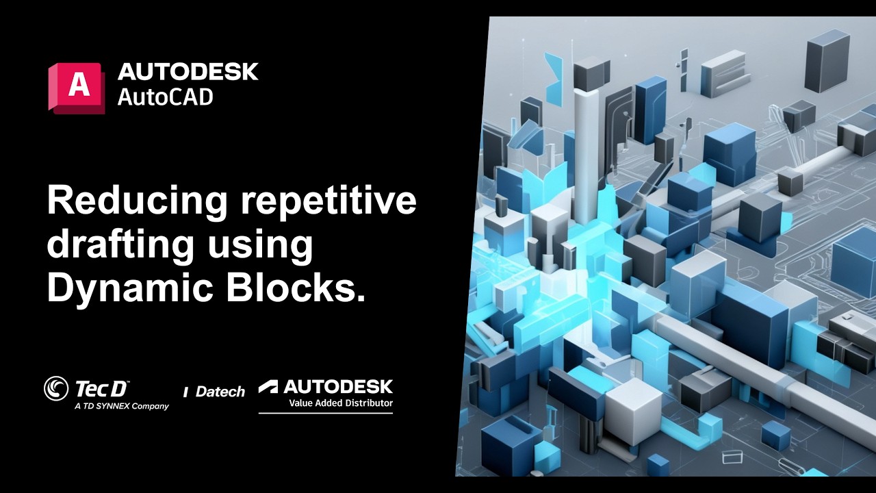 Reducing repetitive drafting using Dynamic Blocks - YouTube