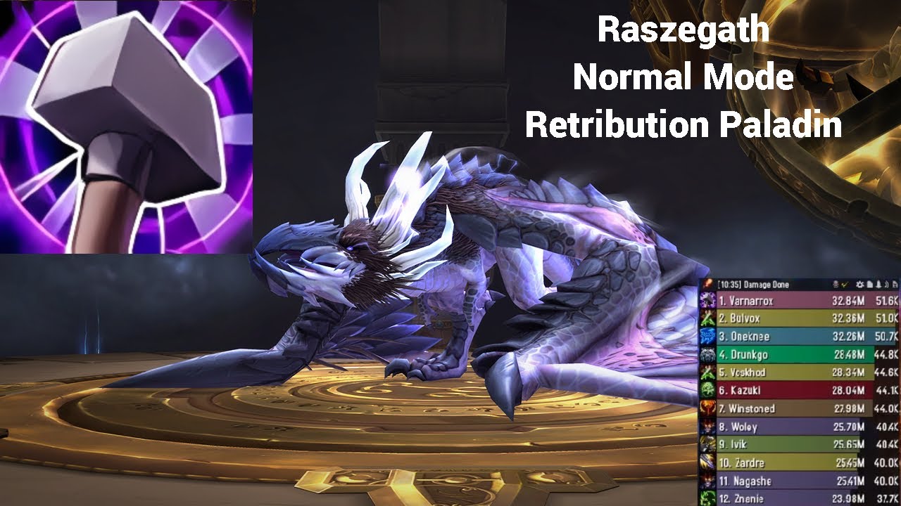 Vault of the Incarnates Raszageth Normal - Retribution Paladin Pov