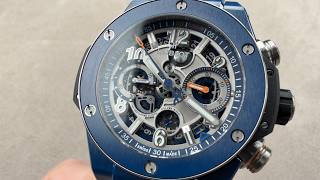 Details Hublot Big Bang Unico Reloaded Blue Ceramic 421.EX.5129.NR.RLD Watch Review News