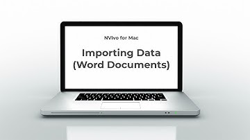 Importing data: Word documents (NVivo for Mac)