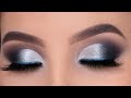 Smokey Silver Eye Makeup Tutorial | Holiday Glam Look