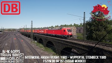 Train Sim World 2 : Intermodal Hagen Freight Yard - Wuppertal Steinbeck Yard 1:57pm Rhein Rhur Osten