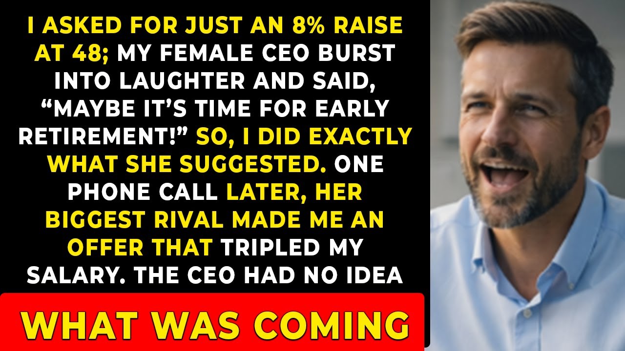 Моя генеральная директорша-женщина посмеялась над моей просьбой о повышении зарплаты на 8% в 48 л...