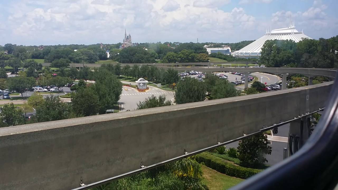 Magical Monorail Ride!! Magic Kingdom next stop!!