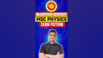 rajsathan university | msc physics exam pattern | msc physics rajasthan university #shorts