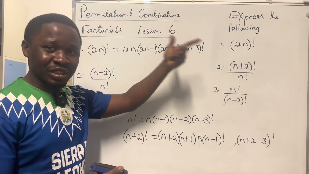Permutations and Combinations : Lesson 6
