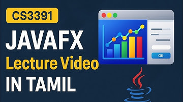 CS3391 OOPS | JAVAFX Application, Event Handling in java in Tamil 2025 | Short Lecture Video