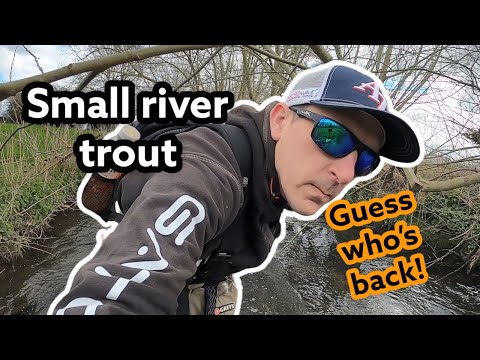 Trout lure fishing - small river wading
