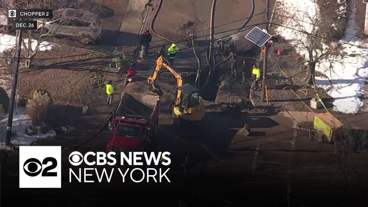 Crews in Edison, N.J. working to restore water after major main breaks