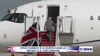 King Charles Iii And Queen Camilla Depart Joint Base Andrews