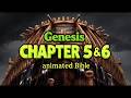 Genesis 5 &amp; 6 | Animated Bible Verse By Verse Audio Narration, Sound For Sleep, or Relaxation