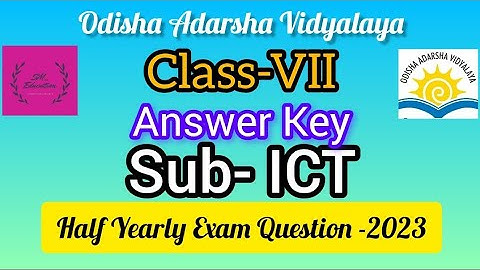 OAVs Class-7th ICT Half yearly(24-25) Question & Answer#Fully solved#Check Your Marks#Computer#Oavs