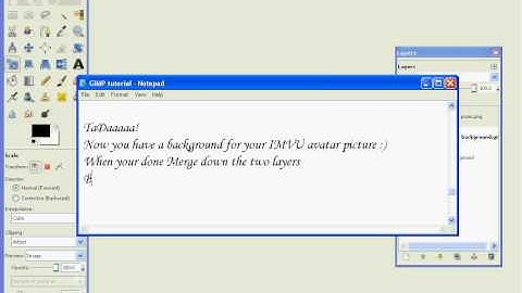 GIMP tutorial on backgrounds