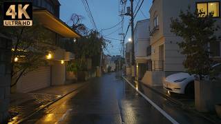 Rainy Tokyo at Blue Hour 🌧️ Ikejiri-Ohashi to Nakameguro & Yutenji | 4K HDR
